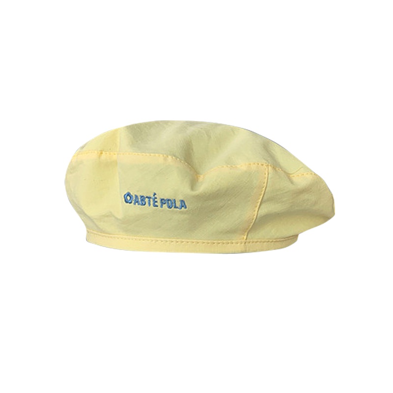 Mũ Beret Hai Mặt Thêu Chữ Phong Cách Nhật Bản