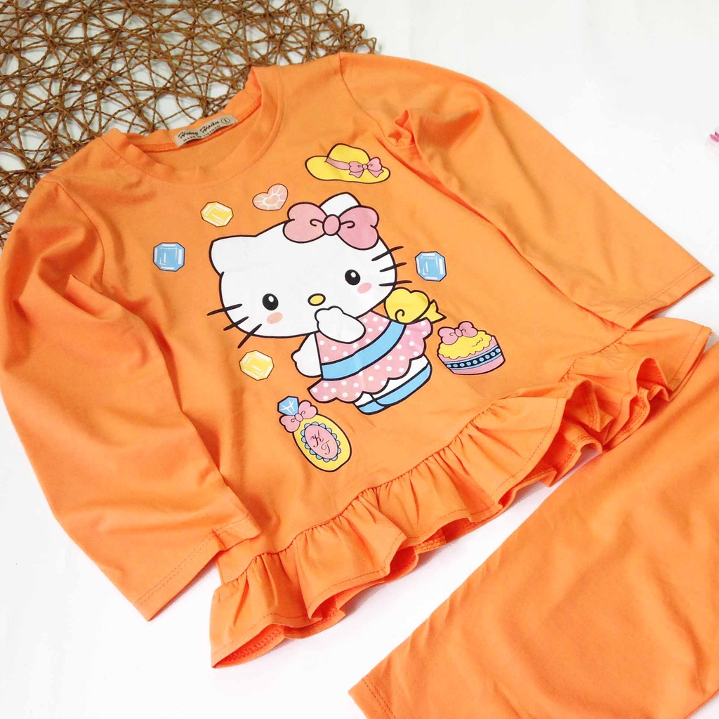 BỘ THUN TAY DÀI BÉ GÁI