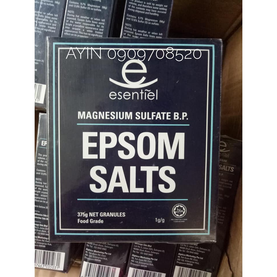Muối Tắm Epsom Salts 375g ( Tặng kèm mặt nạ mắt nóng )