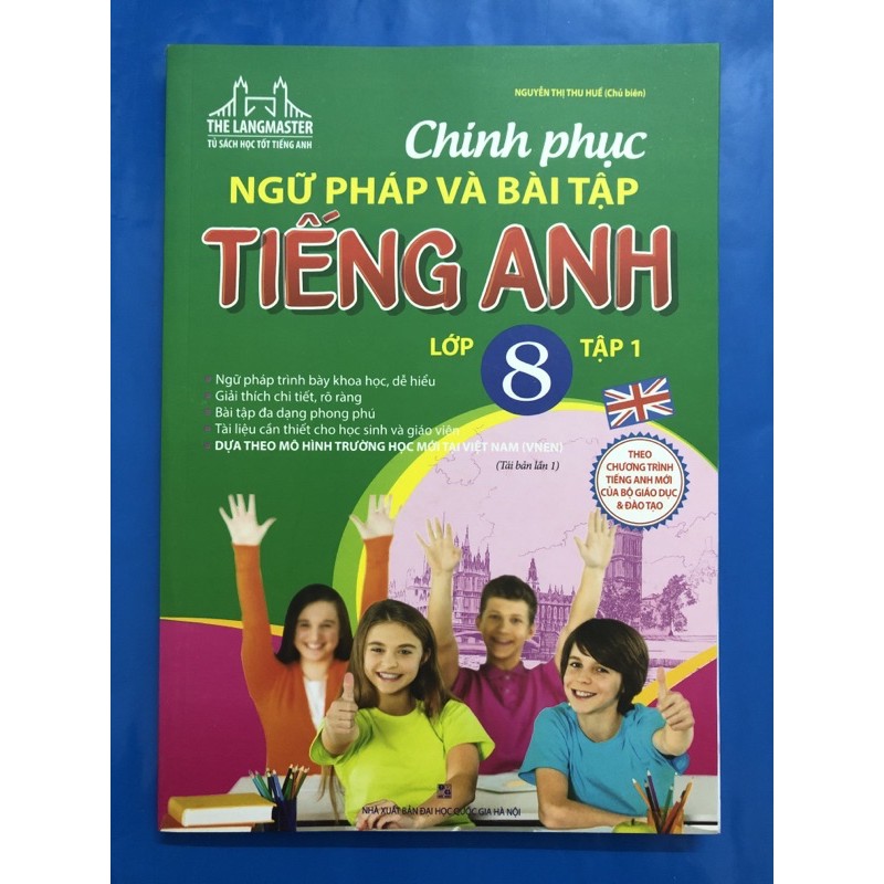 Sách - Chinh phục ngữ pháp và bài tập Tiếng Anh lớp 8 (Combo 2 tập)