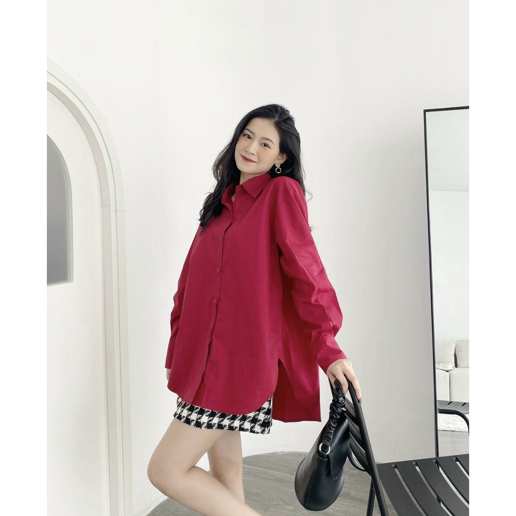 Sơ Mi Thụng Hồng Siêu Xinh