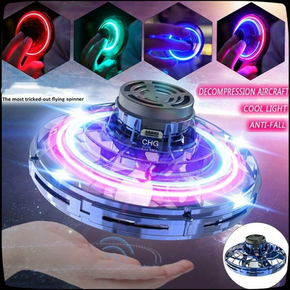 Máy bay UFO mini không người lái điều khiển cảm ứng bằng tay cho bé