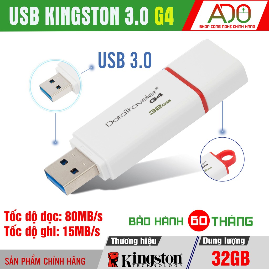 [USB 3.0] USB Kingston 16GB/32GB G3, G4, SE9 - Bảo Hành 5 năm
