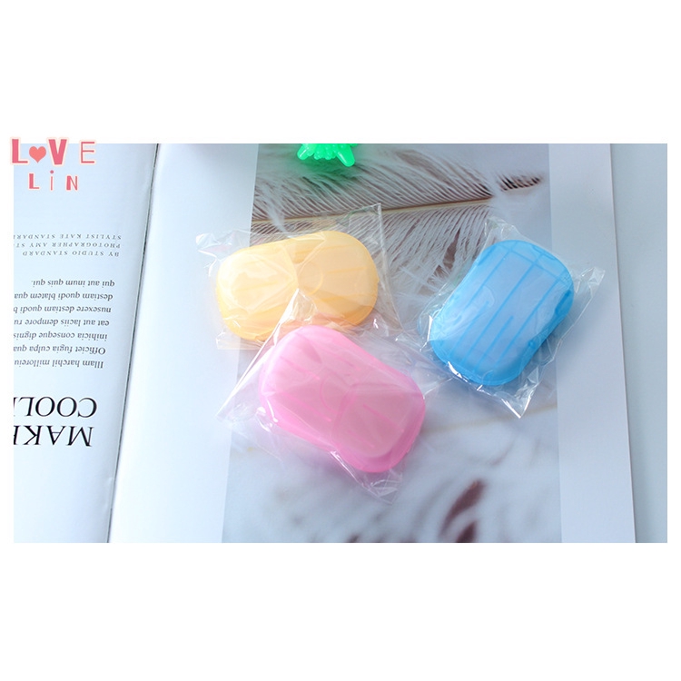 (Hàng Mới Về) Xà Phòng Giấy Mini Dùng Một Lần Tiện Dụng Khi Đi Du Lịch