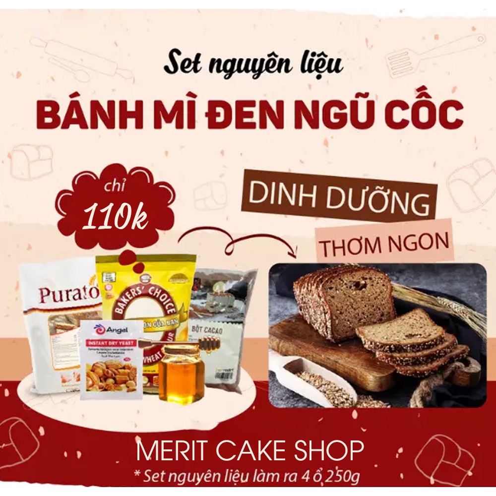 Combo bánh mì đen ngũ cốc hoàn hảo