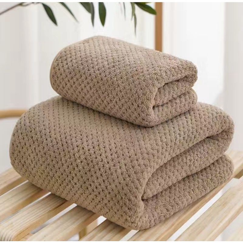 Khăn tắm sợi lông cừu  siêu mềm mại, siêu thấm nước cỡ lớn
