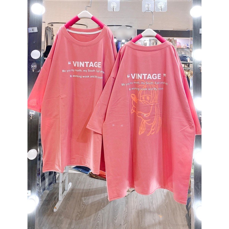 [Rẻ vô địch] Áo cotton tay lỡ unisex - Chó lông dài VINTAGE