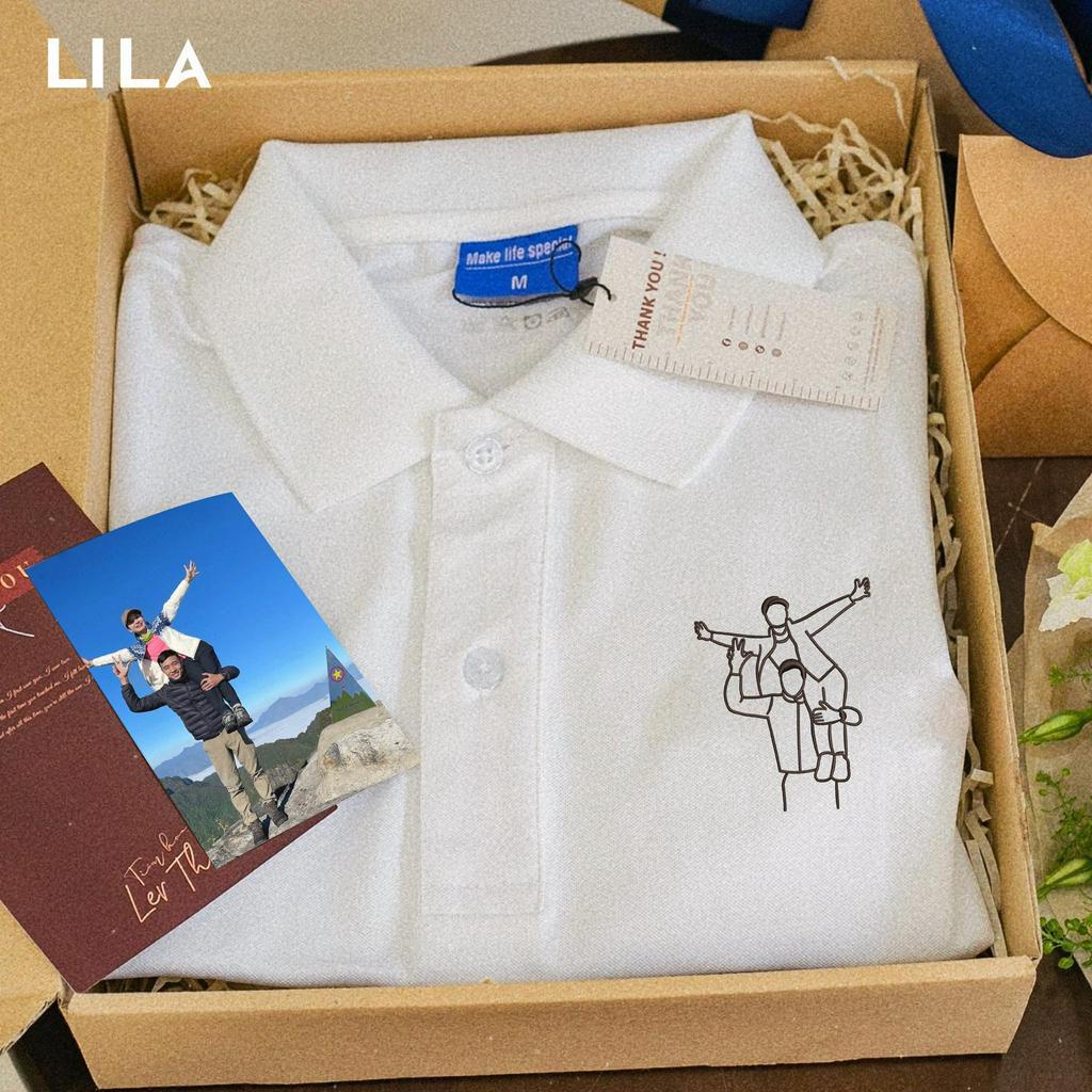 [THÊU HÌNH THEO YÊU CẦU] Áo Polo basic đẹp vải cá sấu COTTON giữ form bền bỉ, chống nhăn, thời trang nam cao cấp - LILA