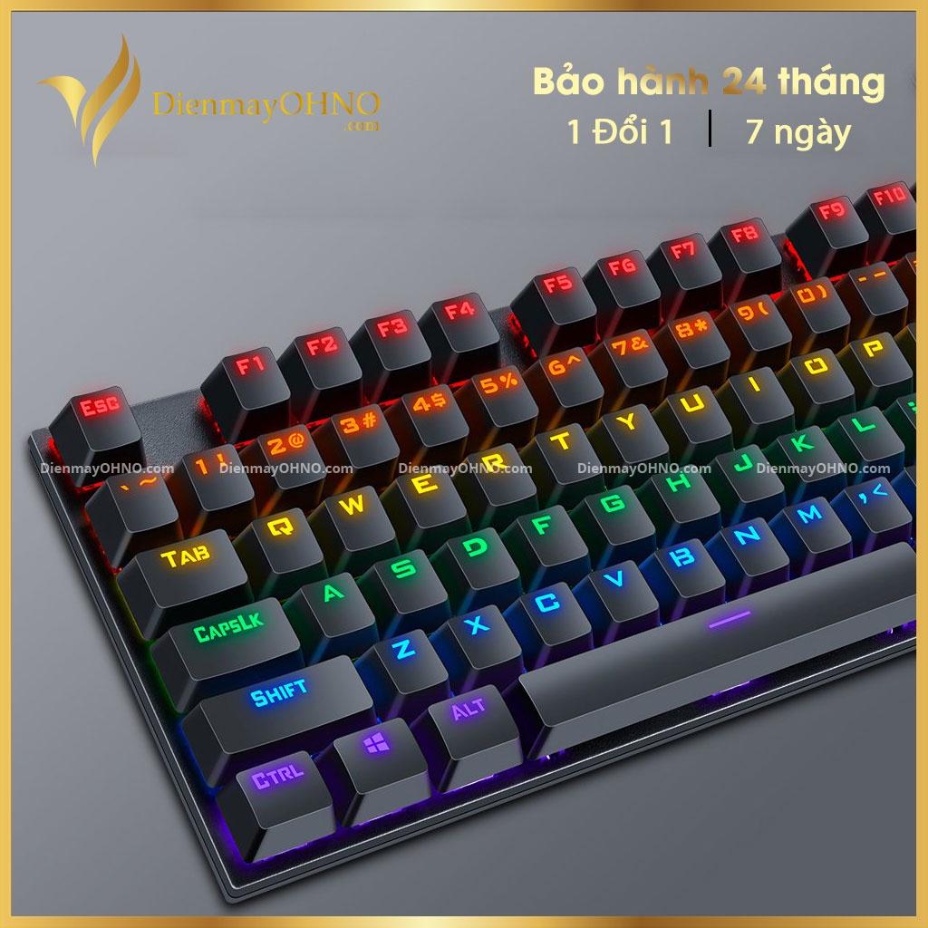 Bàn Phím Gaming T-WOLF T17 Chính Hãng Bàn Phím PC Máy Tính Bàn Laptop Cơ Chơi Game Đèn Led RGB Có Dây – Điện Máy OHNO