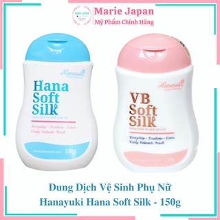 Dung dịch vệ sinh phụ nữ hana soft silk hanayuki - chai 150ml - ảnh sản phẩm 1