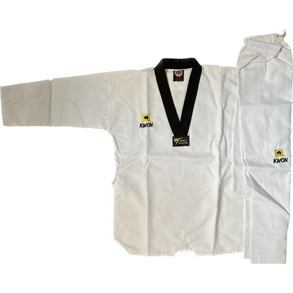 Võ Phục Taekwondo KWON Cổ Đen hàng xuất khẩu chính hãng cao cấp siêu mềm mát có bán sỉ HLV