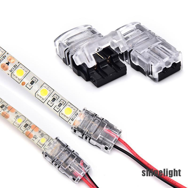 1 / 5 Đầu Nối Dây Đèn Led 2 Pin 8mm / 10mm