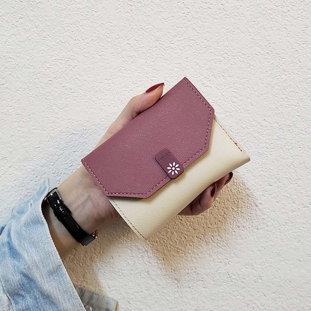 Ví Da Đa Năng Họa Tiết Hoa Xinh Xắn Dành Cho Nữ