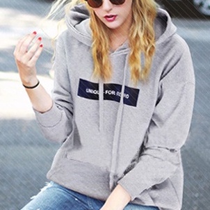 Áo Hoodie Tay Dài Dáng Rộng Phong Cách Học Sinh