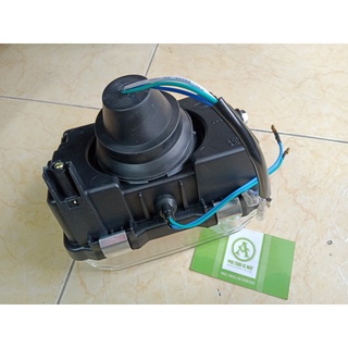 1 BỘ ĐÈN PHA VUÔNG XE BA BÁNH ( XE LÔI ) BÓNG HALOYEN