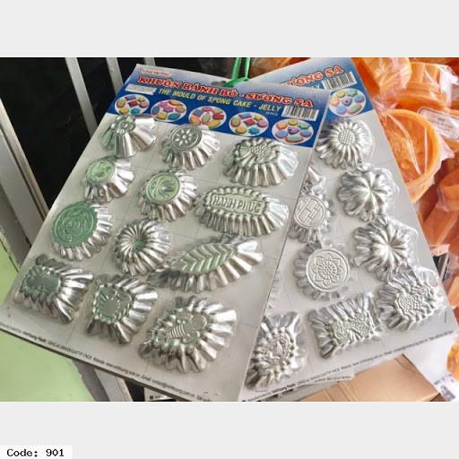 Bộ 48 khuôn làm bánh bò bánh da lợn - BX2227