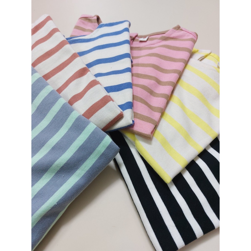 Áo thun kẻ L@ughing child 6 màu. HA3265