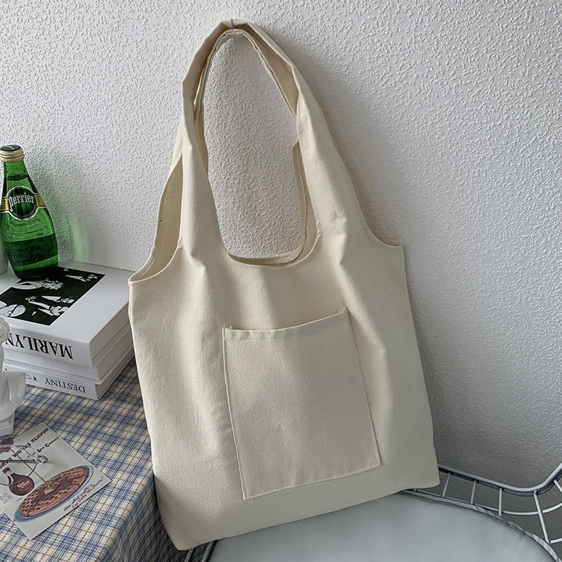 Túi Vải Canvas Trơn Màu Sắc Xinh Xắn Dành Cho Nữ