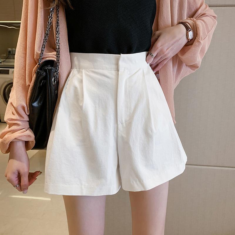 COZOK Quần ngắn ống rộng Lưng Cao