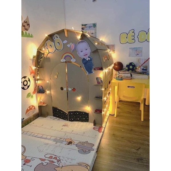 Nhà Bìa Carton Lắp Ghép Thông Minh Cho Bé MaxStore