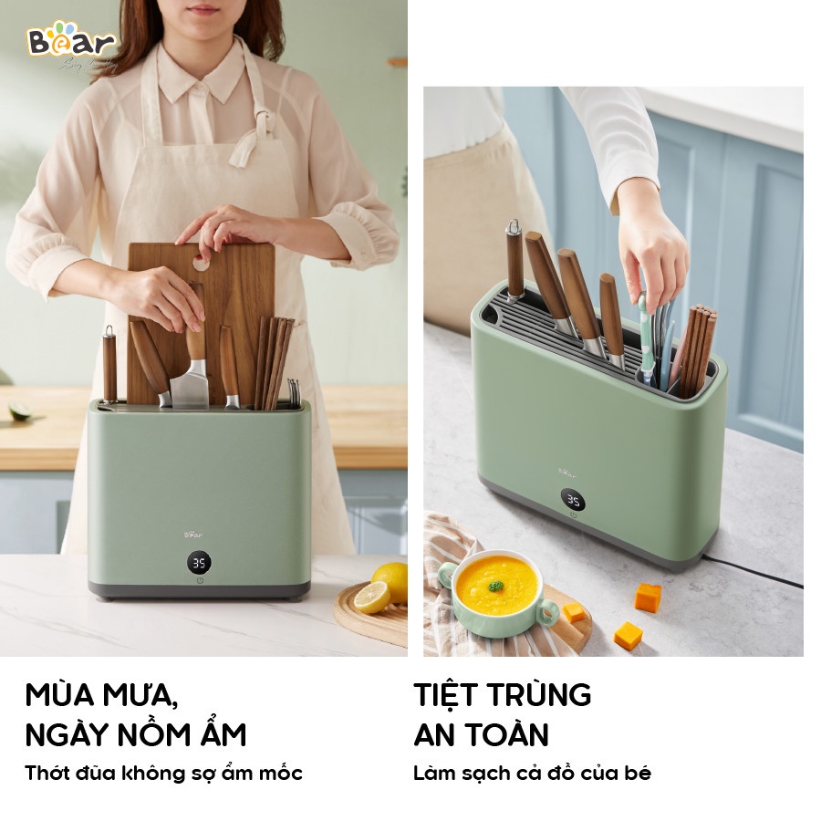 Máy tiệt trùng UV dao thớt đũa Bear XDQ-B01Q1 - Hàng chính hãng - Bảo hành 18 tháng