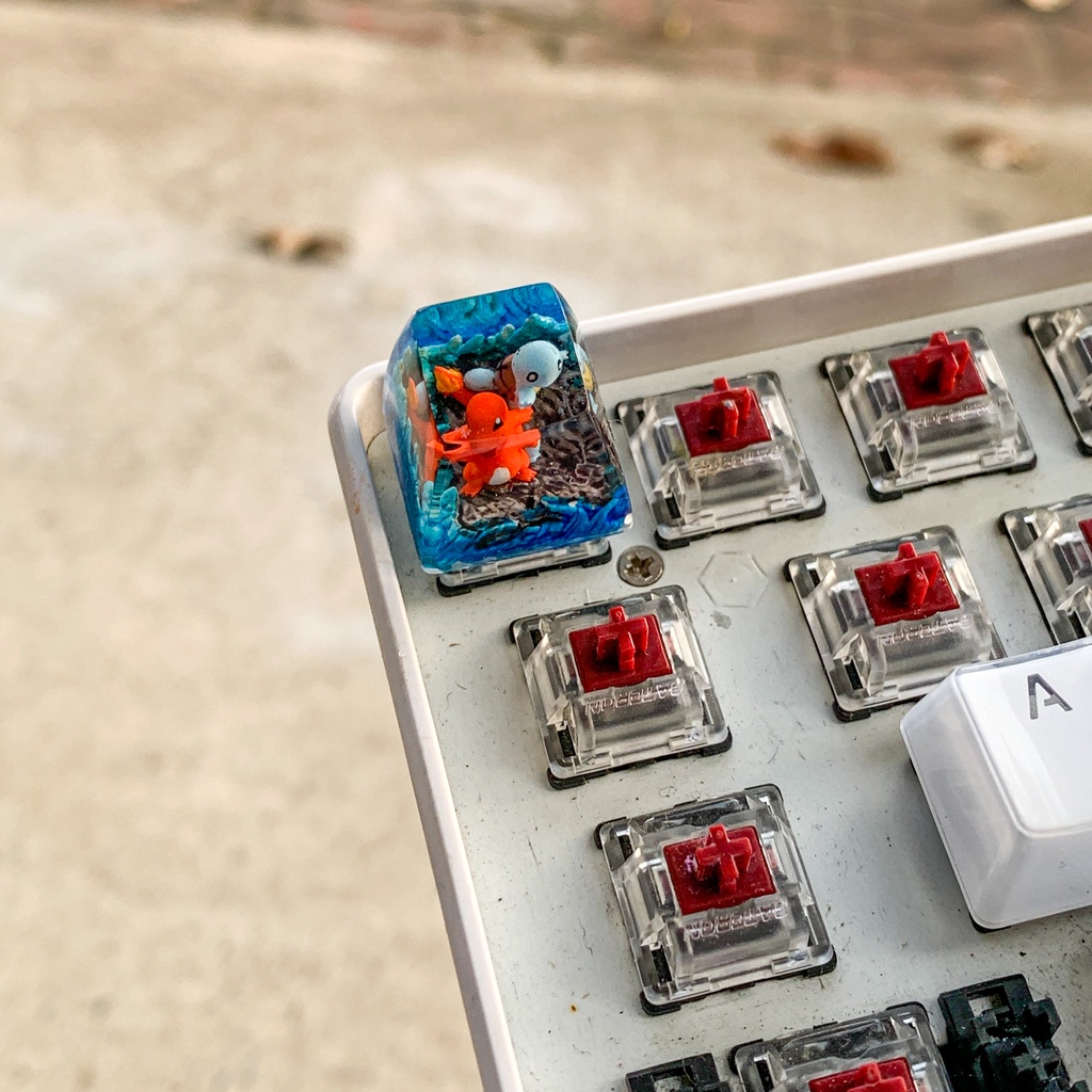 Nút bàn phím cơ máy tính - Artisan keycap - Pokemon Keycap - Charmander Keycap