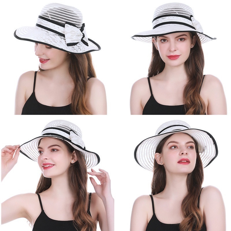 Mũ Vành Đính Nơ Phong Cách Anh Quốc Cho Nữ