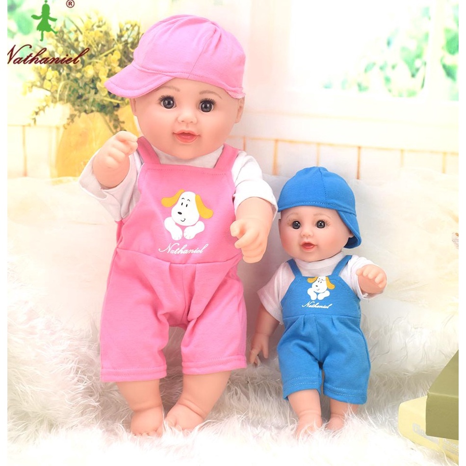 Búp Bê Tái Sinh Nhựa Mềm Nathaniel 30 Cm 12 inch Reborn Doll  Đồ Chơi Cho Bé Silicone Vynil