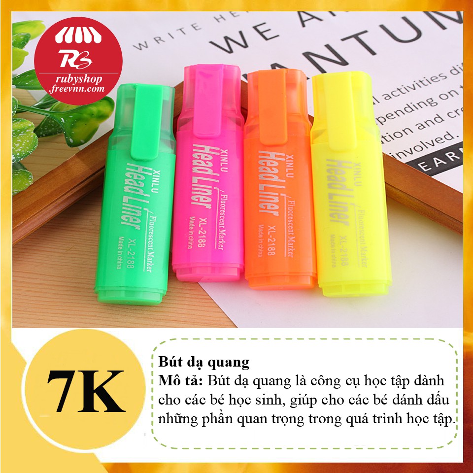 [XẢ HÀNG NGHỈ BÁN] Combo 3 Bút dạ quang Head