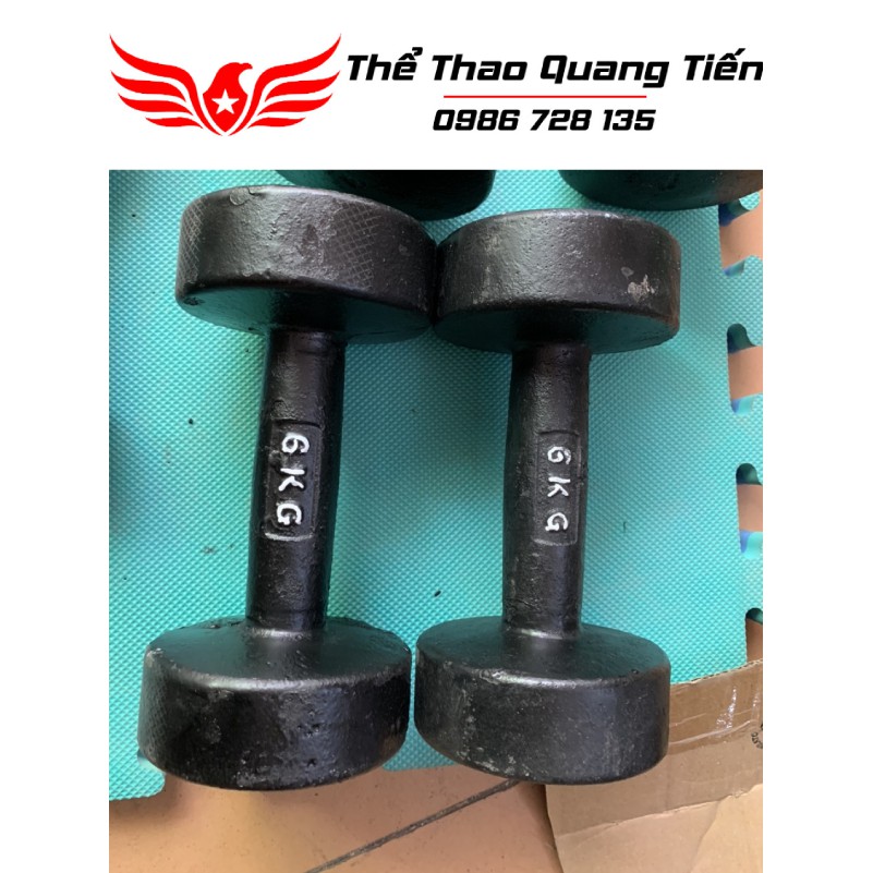 Tạ tay gang đúc loại đẹp 2022 8kg (giá 1 quả)