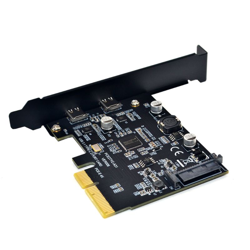 Thẻ mở rộng chuyển đổi USB 3.1 sang Type-C 2 cổng PCI-E 4X sang USB 3.1 Gen2 10Gbps cho máy tính