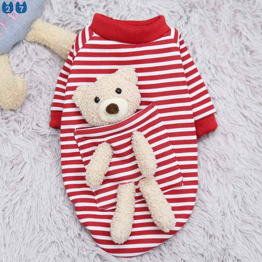 Áo Hoodie Hình Gấu Dễ Thương Cho Thú Cưng