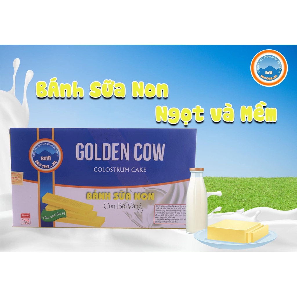 Bánh Sữa Non Con Bò Vàng Ba Vì 170g - Đặc Sản Vùng Miền - Bách hóa HÀ NỘI