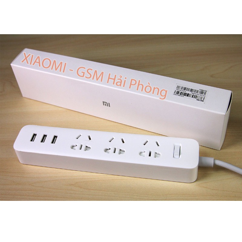 Ổ Cắm Điện Xiaomi Power Strip 3 Cổng USB Chính Hãng - GSM Hải Phòng