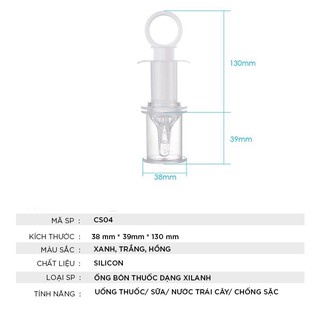 Xi lanh bón sữa, bón thuốc an toàn cho bé