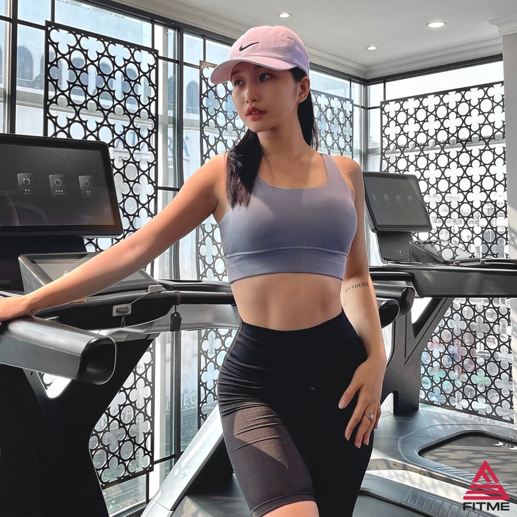 Áo bra tập gym thể thao nữ Fitme Zeta có mút nâng ngực và định hình, vải 2 lớp dày dặn thấm hút tốt