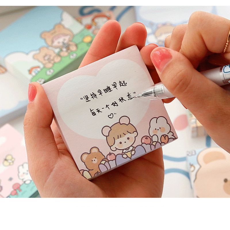 Set 100 tờ giấy ghi chú trang trí
