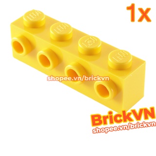 [1 Cái] LEGO Gạch 1x4 Màu Vàng Với 4 Đinh Tán Mặt Bên ID 4164073 30414