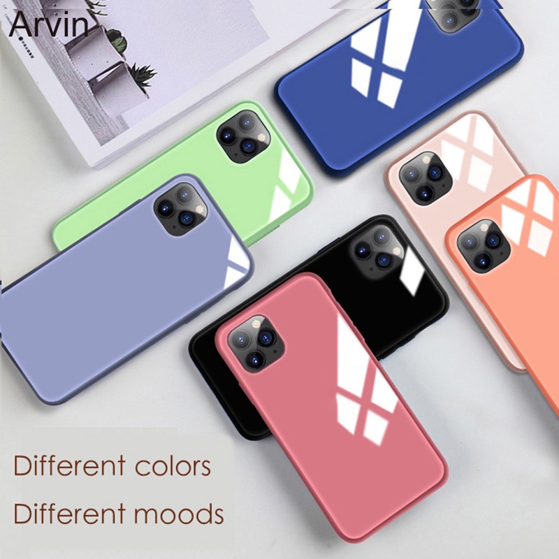 Ốp điện thoại kính cường lực 9H cứng 9H cho iPhone 11 Pro Max X XS Max XR 7 8 6 Plus SE 2020