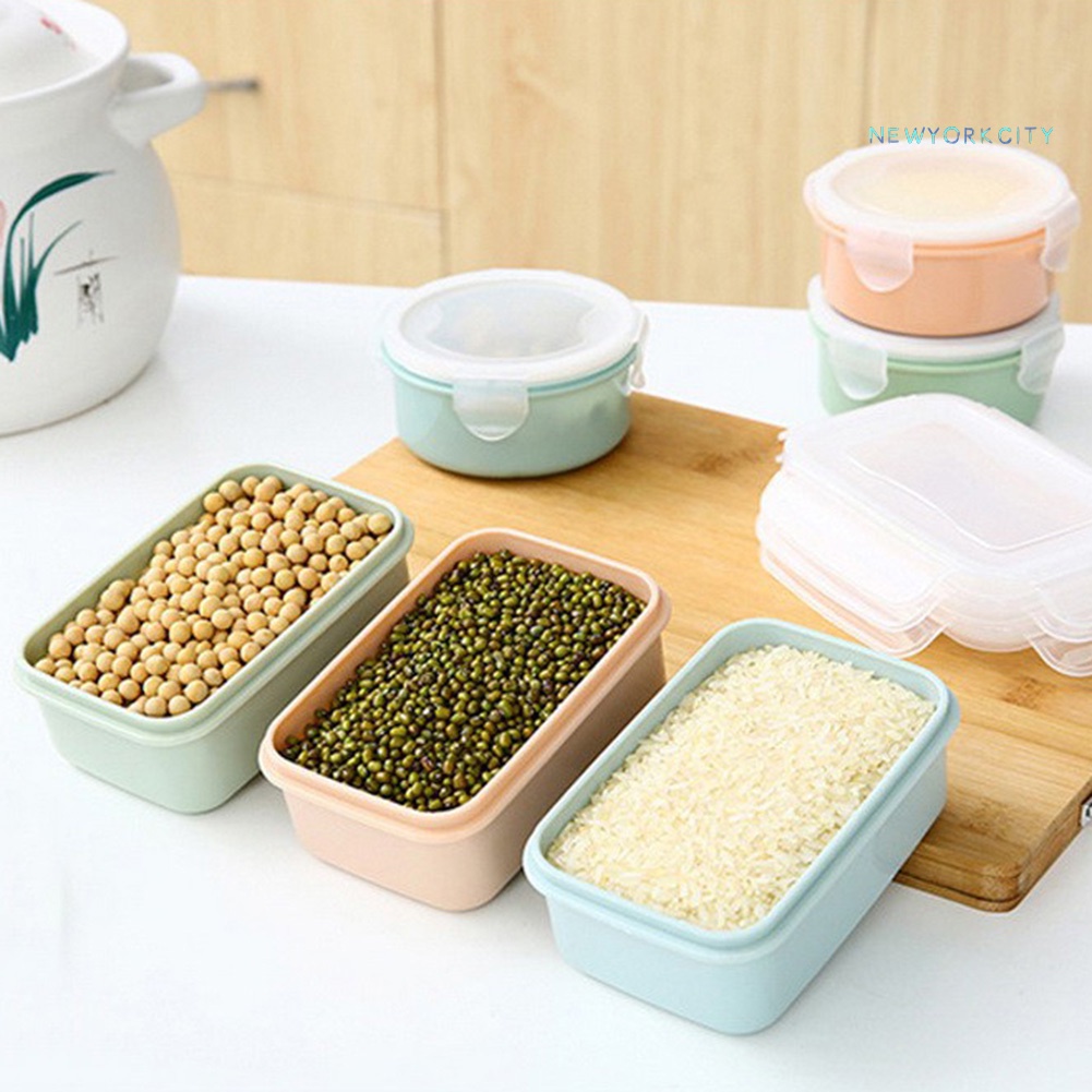 Hộp Đựng Thức Ăn Trưa Trong Suốt Có Nắp Đậy Dung Tích 280/380ml