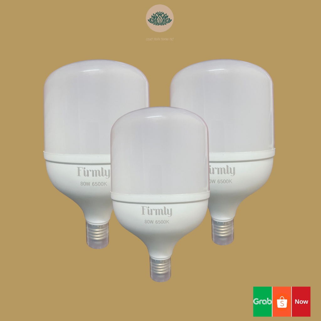 Bóng Đèn Led Bulb Trụ Siêu Sáng 80w, Bóng Led Đui Xoáy E27, Ánh Sáng Trắng