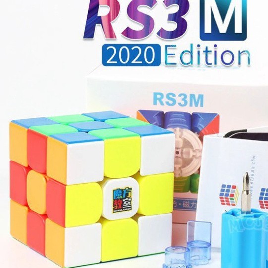 [Rubik Gan] Rubik 3x3 RS3M 2020 MF3RS3 M Rubic Nam Châm 3 Tầng Stickerless MF3RS V3 M (Hãng Mod)