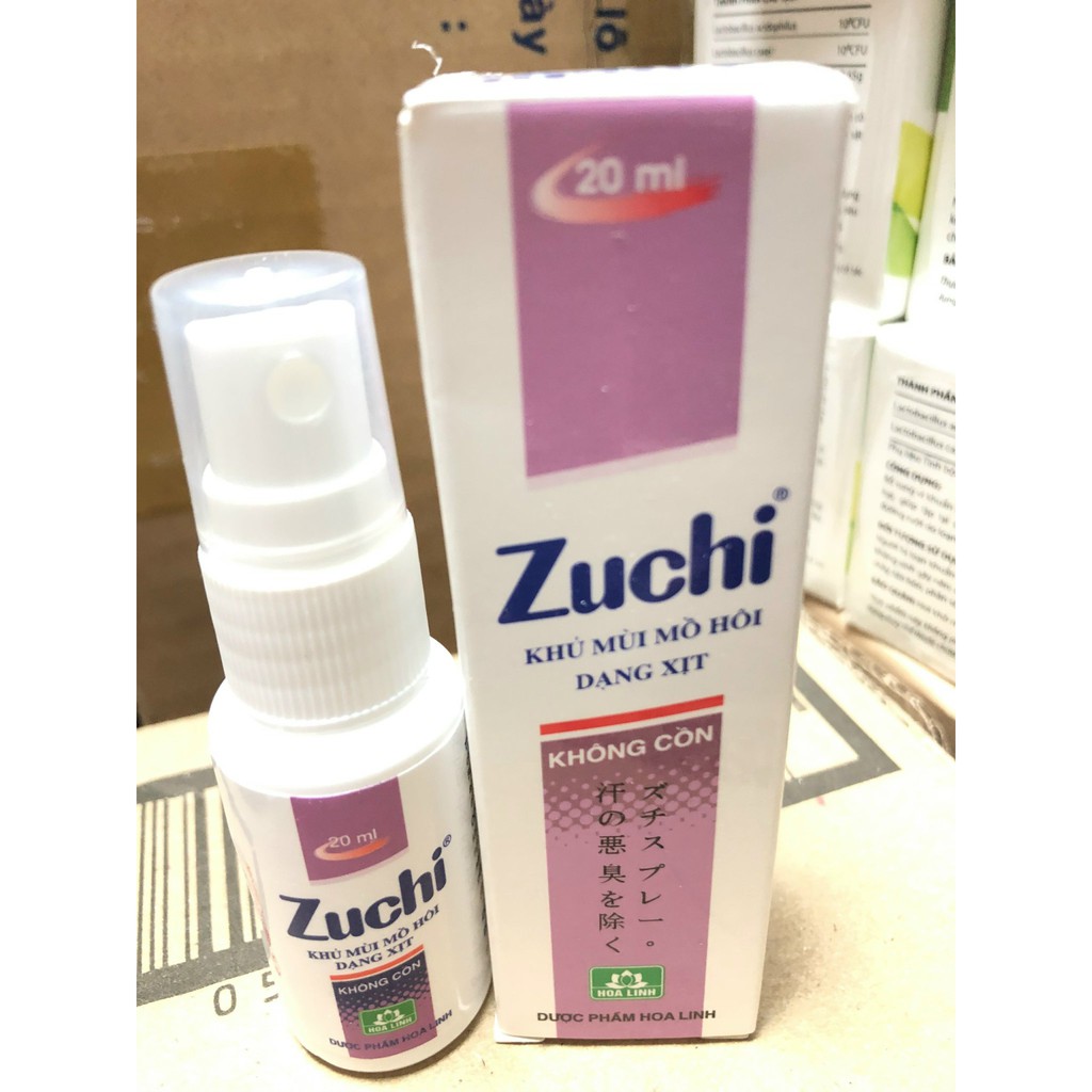 XỊT KHỬ MÙI MỒ HÔI KHÔNG CỒN ZUCHI 20ML