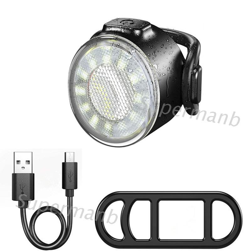 Đèn COB báo hiệu gắn đuôi xe đạp chống thấm nước có thể sạc lại dùng khi đi ban đêm