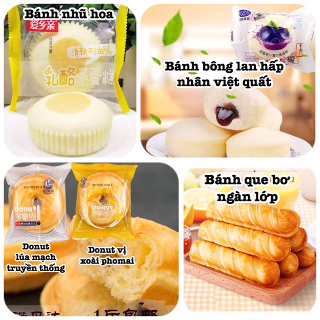 BOX ĂN VẶT 1: BỘ SƯU TẬP BÁNH TƯƠI NỘI ĐỊA