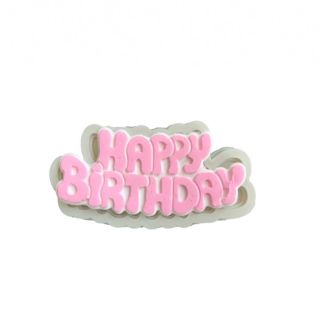 Khuôn silicon làm rau câu làm bánh 4d chữ Happy birthday MS03