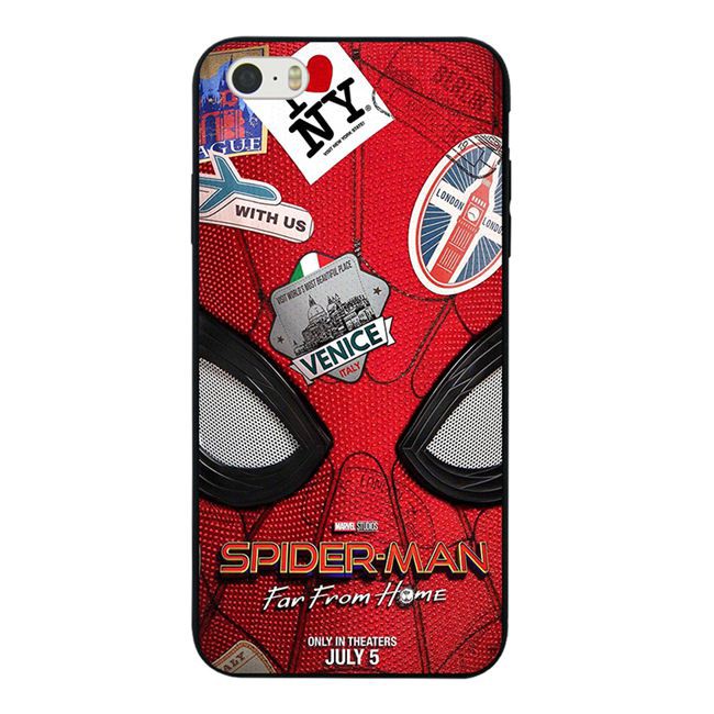 iPhone 5 5s SE 6 6S 7 8 X XS XR MAX Plus JULY Spiderman Soft Silicon Black TPU Case