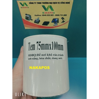 Giấy in đơn hàng TMĐT Tem vận chuyển  A7 (75*100)cho máy in nhiệt dPos PR421, Abit Q900, DT108B XP470B, XP420B, HPRT N41