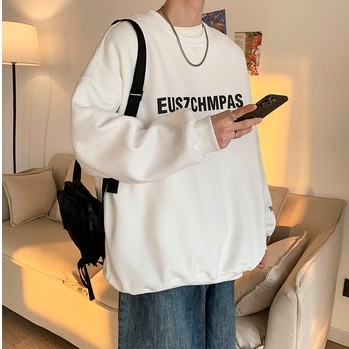 Áo sweater cổ tròn dáng rộng thiết kế mới thời trang thu đông dành cho nam 2022