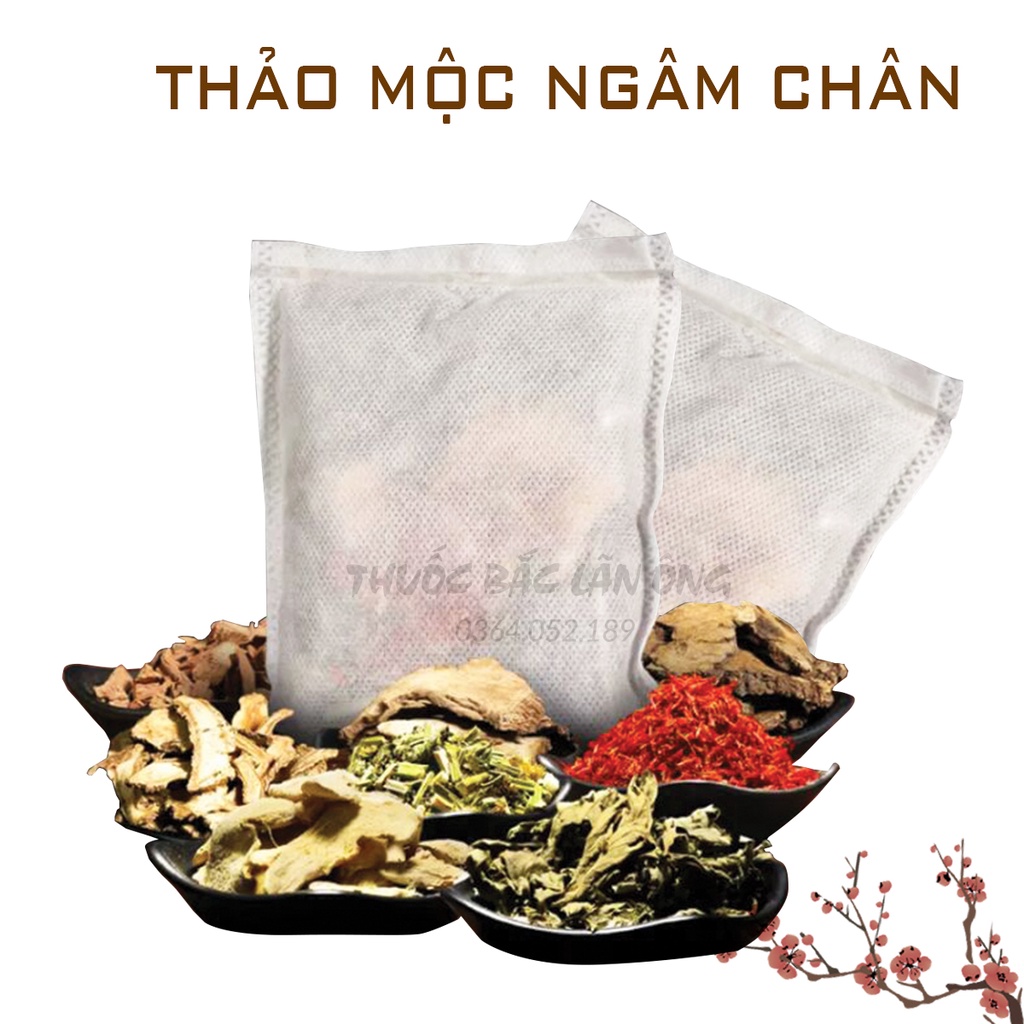10 set thảo dược ngâm chân handmade (hỗ trợ giảm đau xương khớp, lưu thông khí huyết, thư giãn) - Thuốc Bắc Lãn Ông
